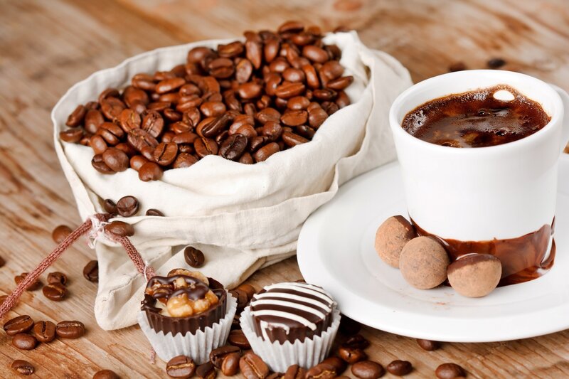 Coffee and Chocolate Treats — Brown