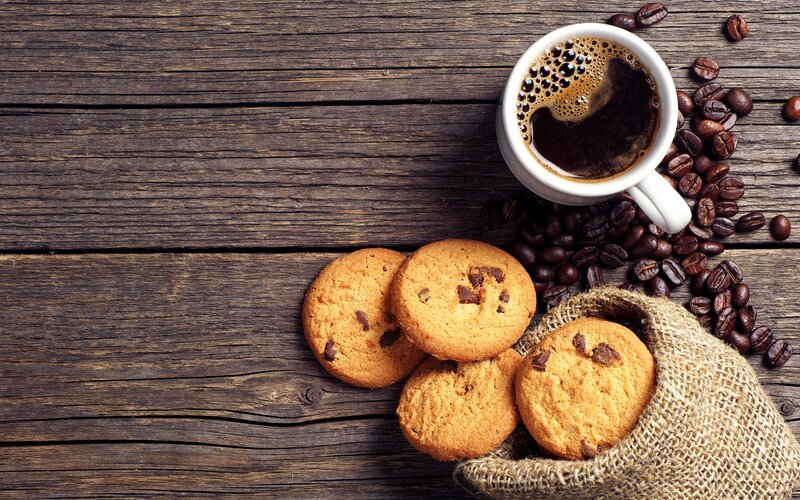 Coffee and Cookies — Brown, Cozy