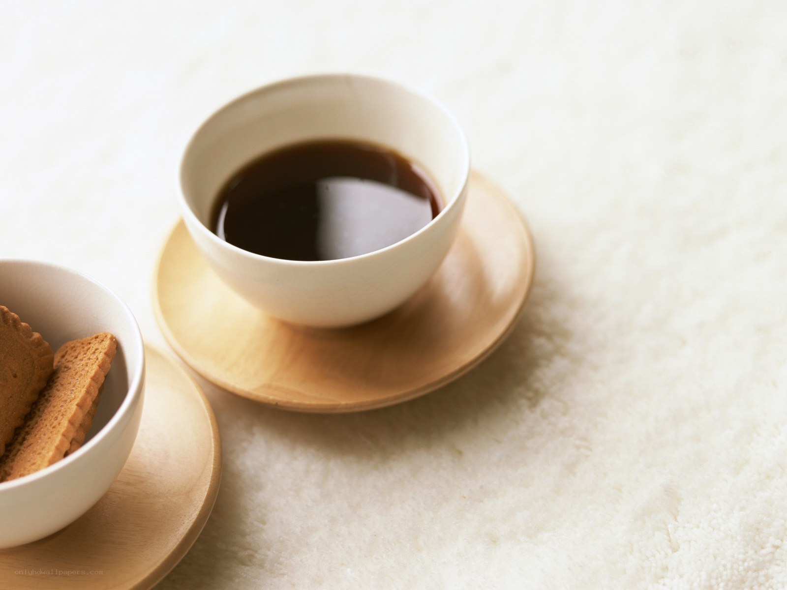 coffee and cookies on table