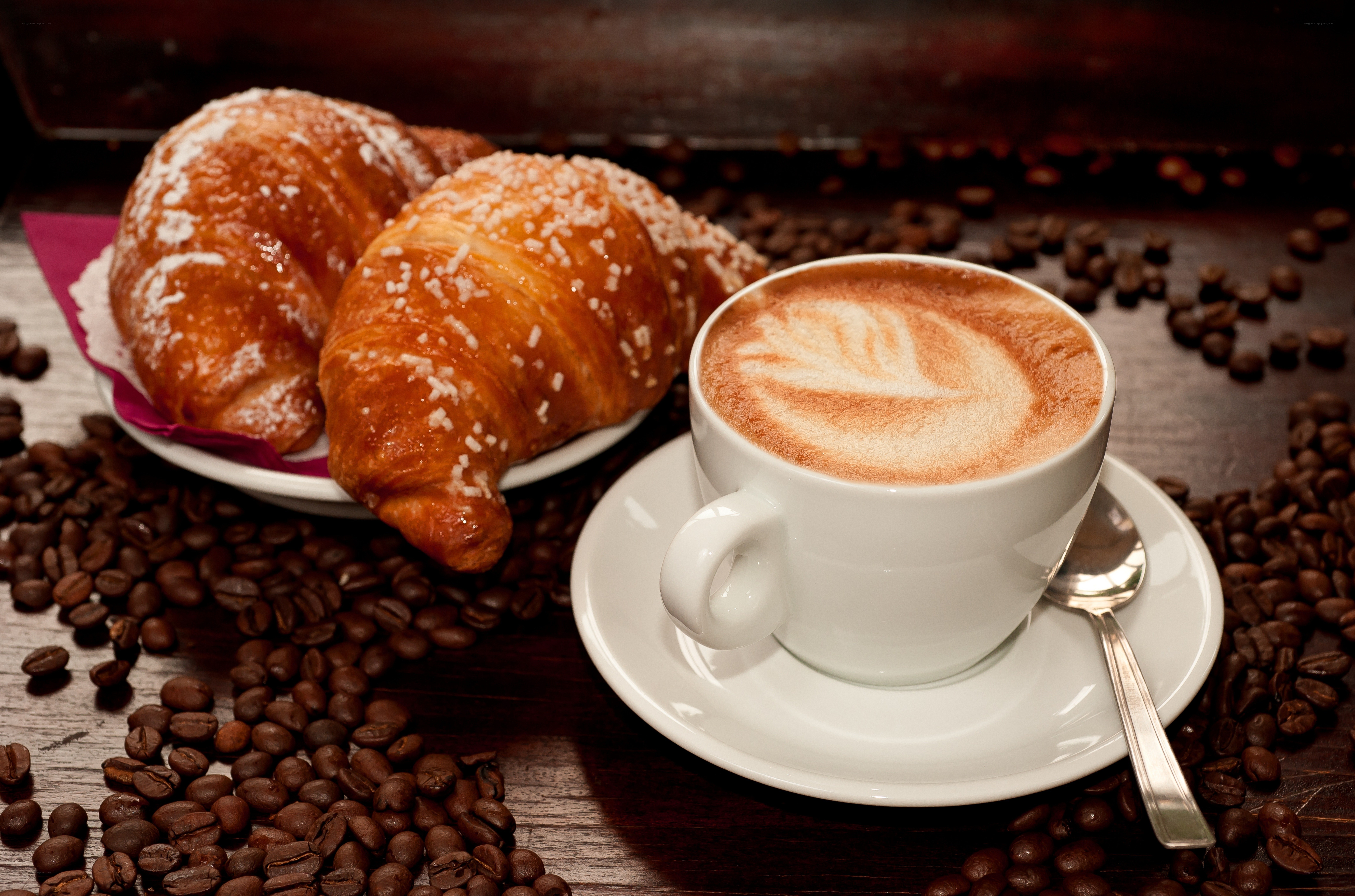 coffee and croissants