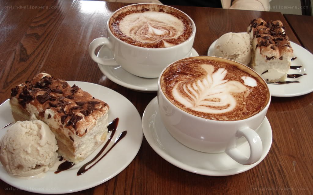 Coffee and dessert plates