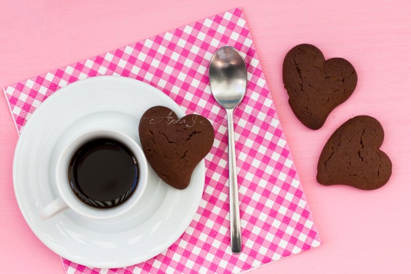 Coffee and Heart Cookies