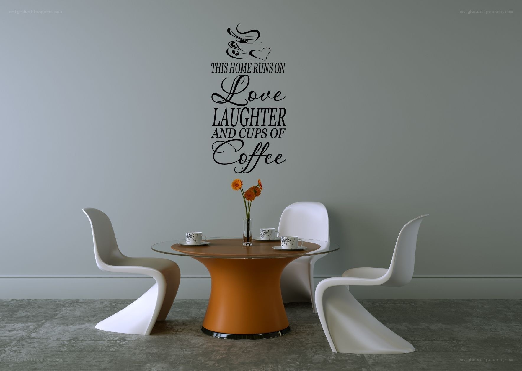 Coffee and love wall art