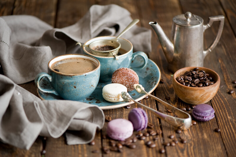 Coffee and Macarons