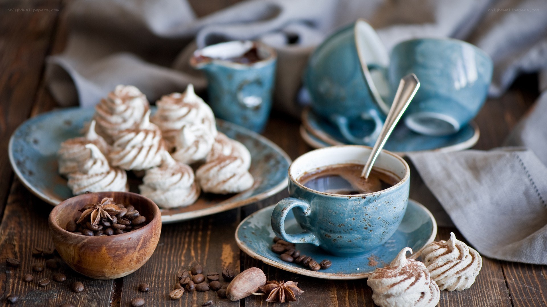 Coffee and meringue dessert