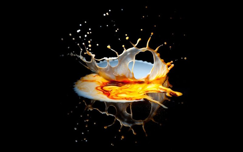 Coffee and Milk Splash — Black