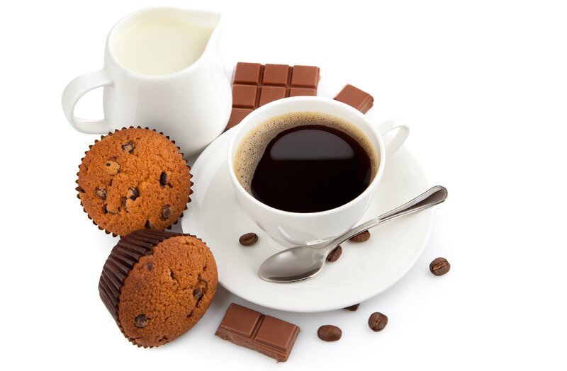 Coffee and Muffins — White, Calm, Morning