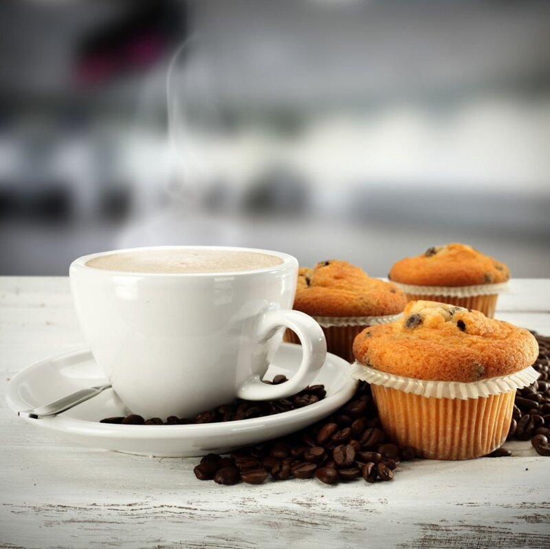 Coffee and Muffins — White, Calm