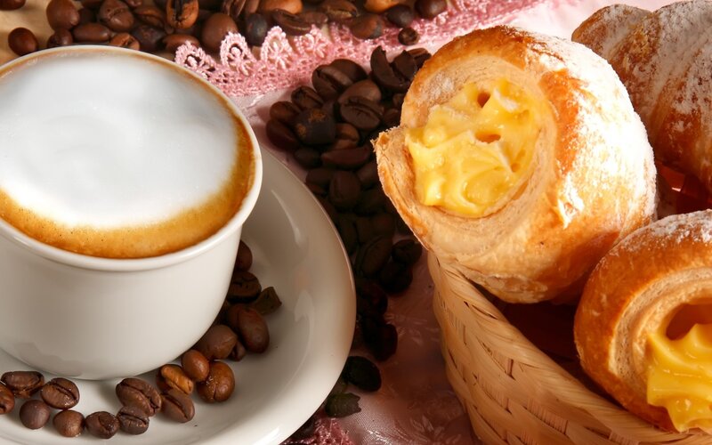 Coffee and Pastries — Brown, Cozy