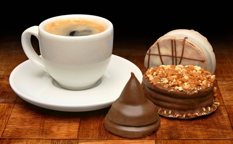 Coffee and Pastries — Brown