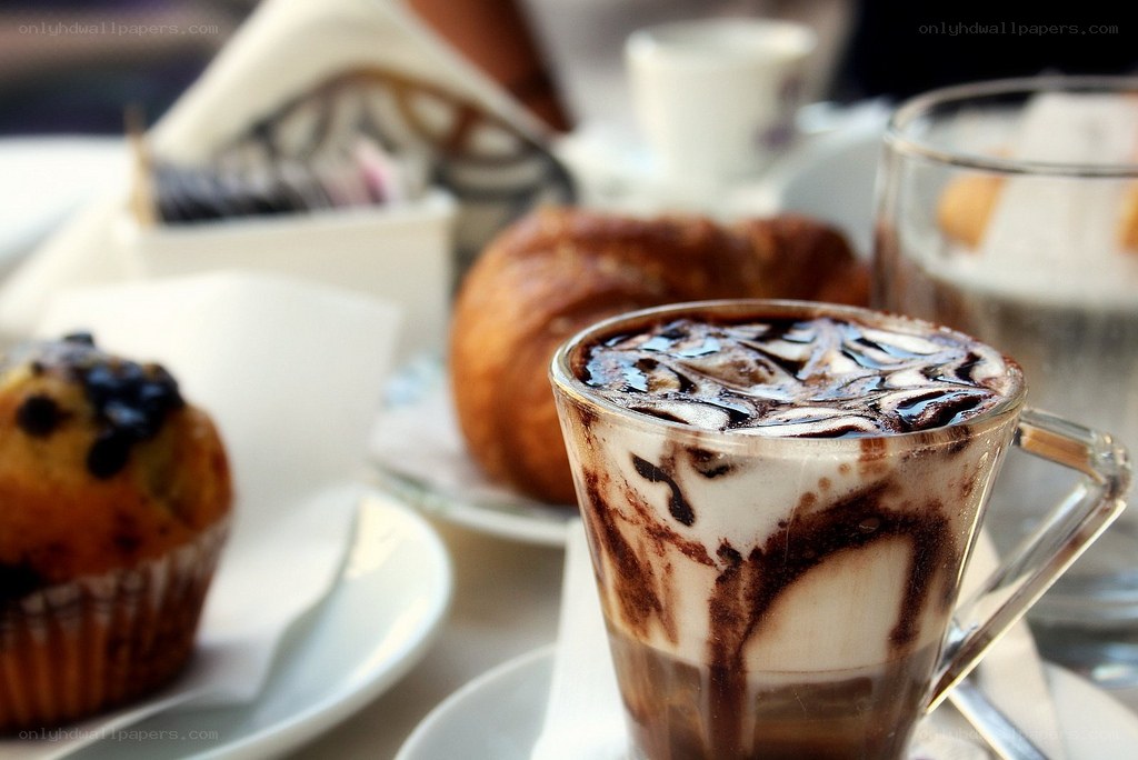 coffee and pastries on a table