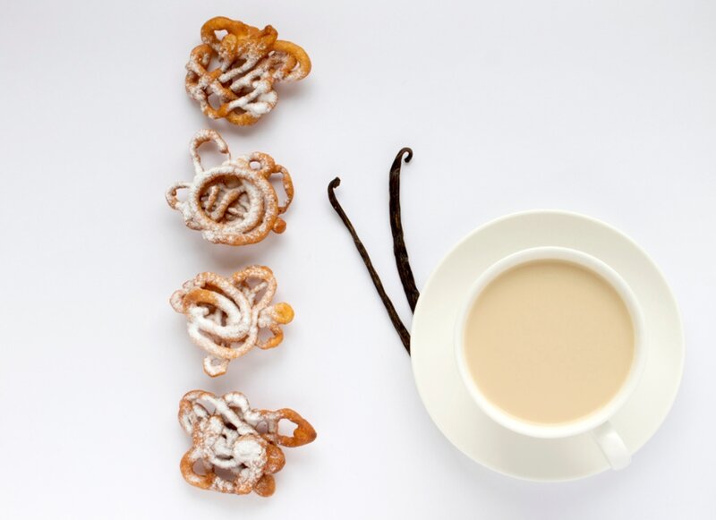 Coffee and Pastries — White