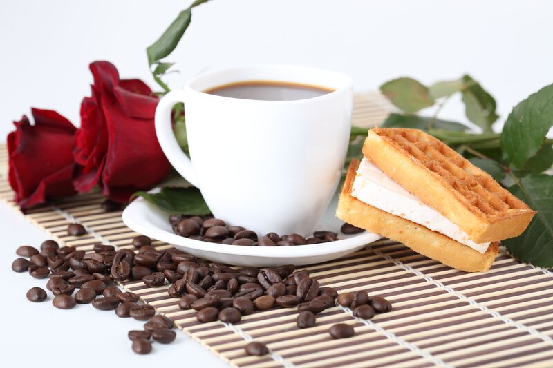 Coffee and Waffle Sandwich