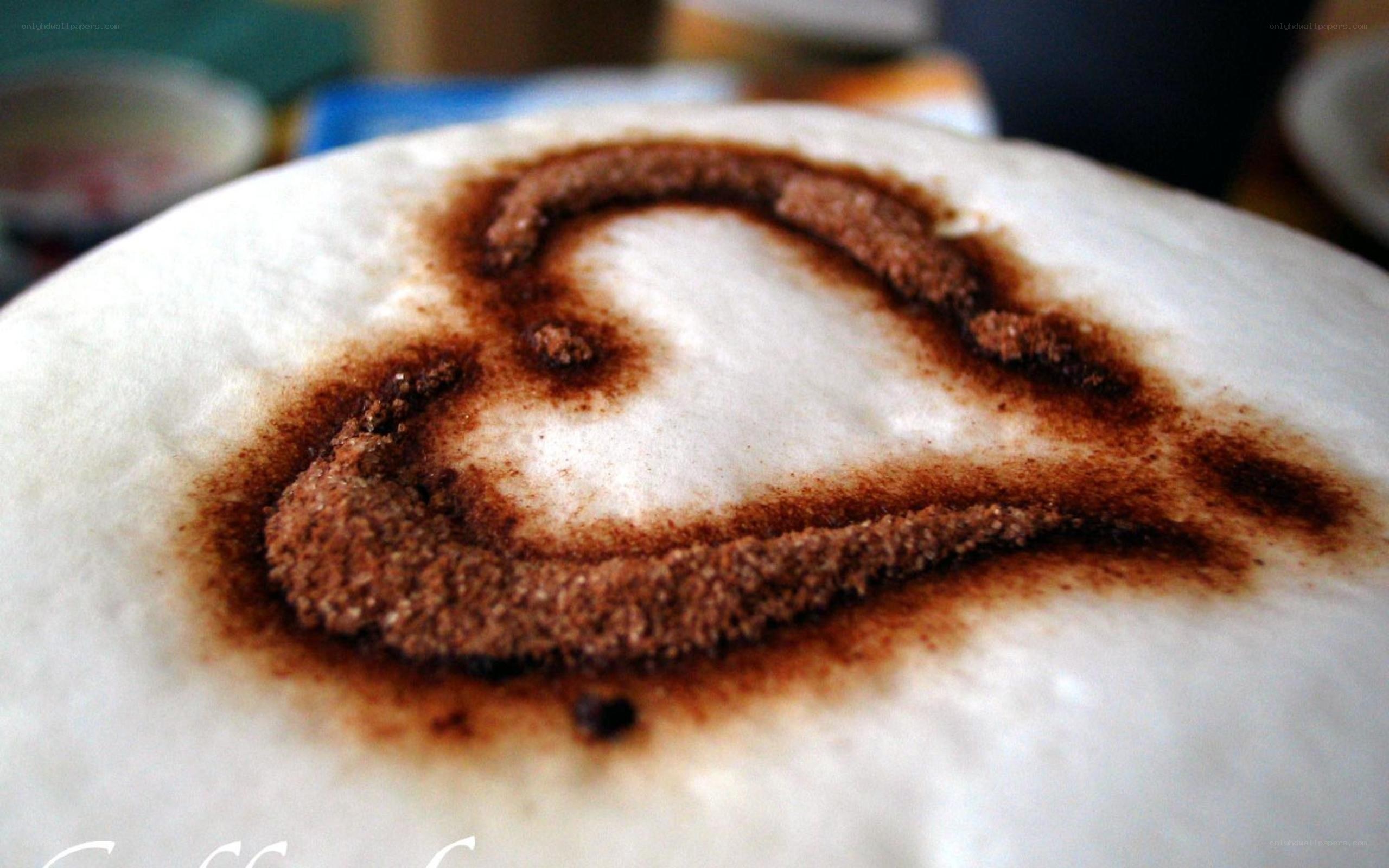 coffee art heart design