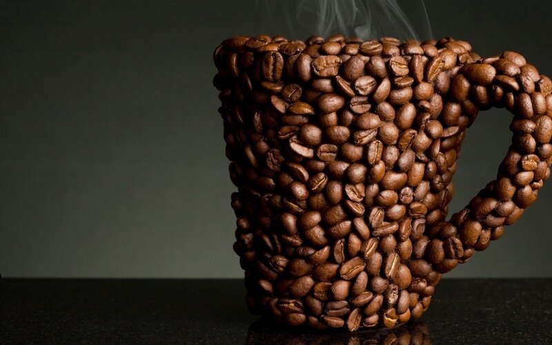 Coffee Bean Mug — Brown, Dramatic
