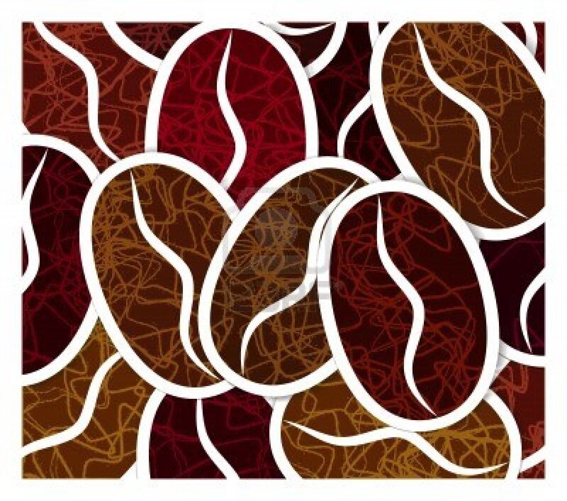 coffee bean pattern design