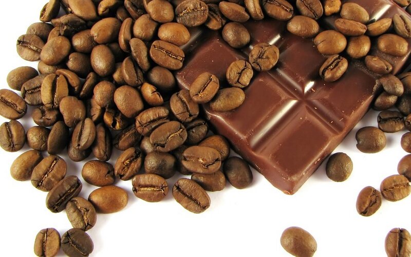 Coffee Beans and Chocolate — Brown, Neutral