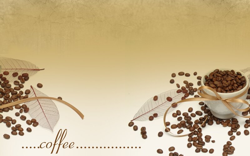 Coffee Beans and Cup — Brown, Calm, Photograph