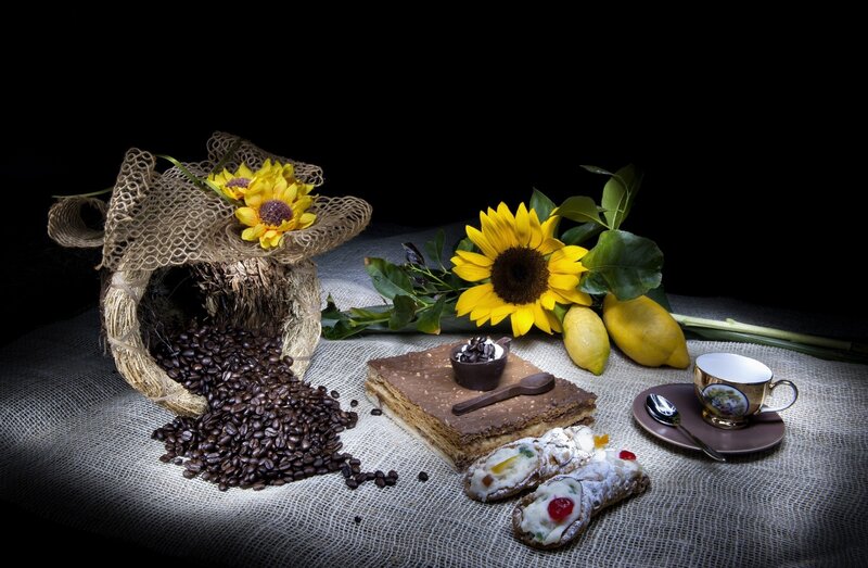 Coffee Beans and Pastries
