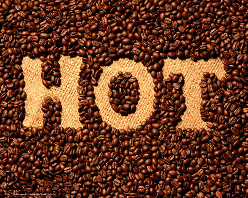 coffee beans forming a logo