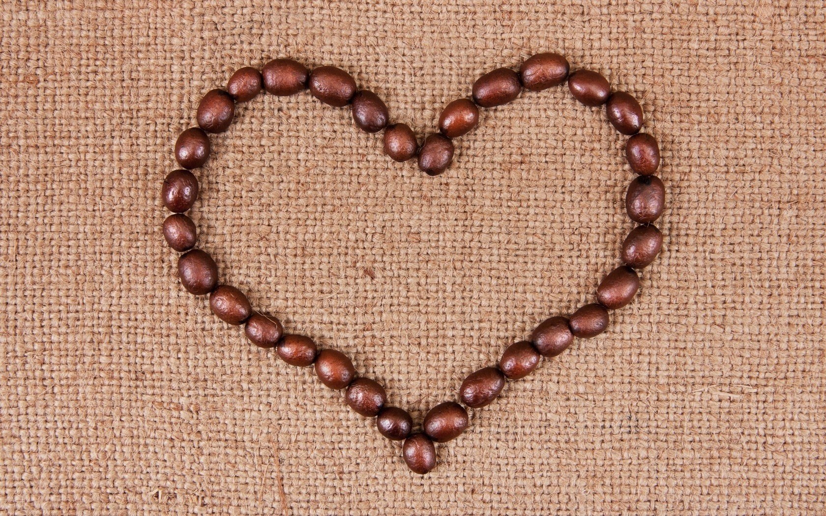 coffee beans heart shape