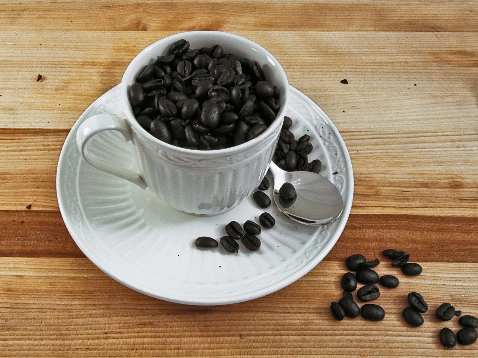 coffee beans in a cup
