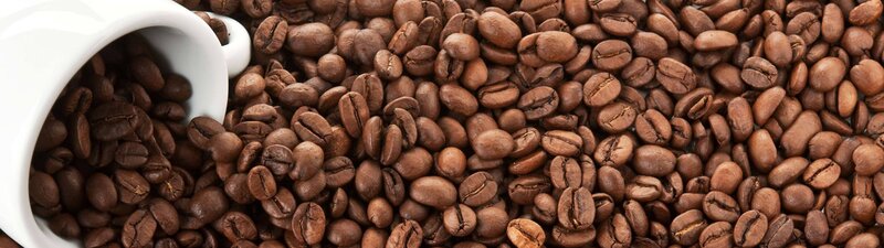 Coffee Beans in a Cup — Brown, Neutral
