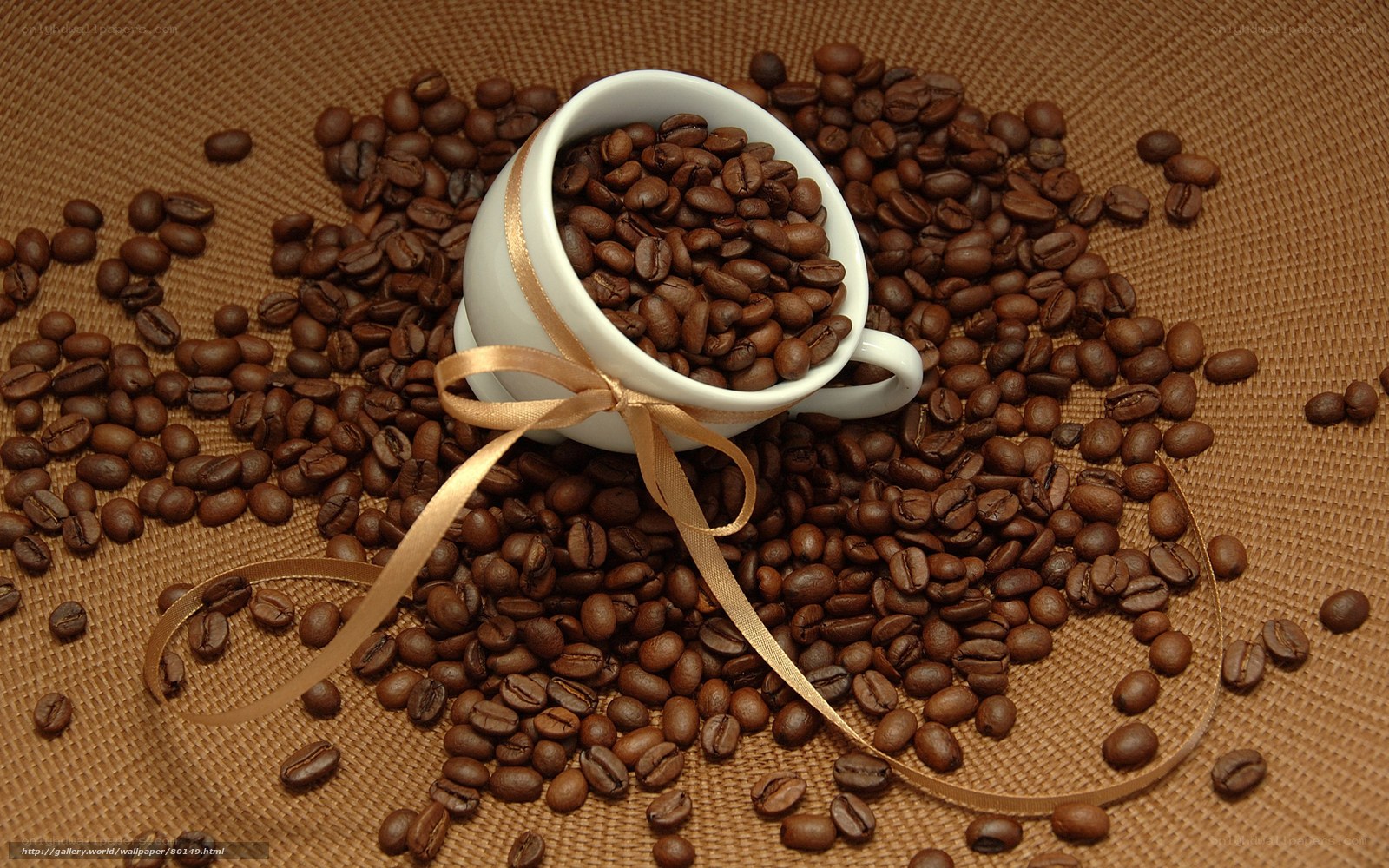 coffee beans in a cup