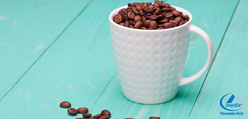 Coffee Beans in a Mug — White
