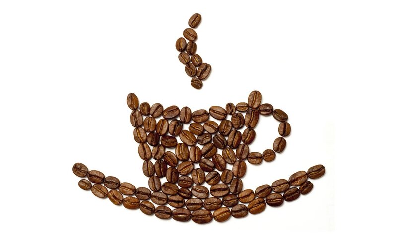 Coffee Beans in Cup Shape — Brown, Calm