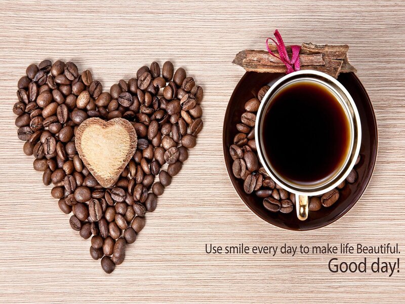 Coffee Beans in Heart Shape — Brown, Calm, Morning