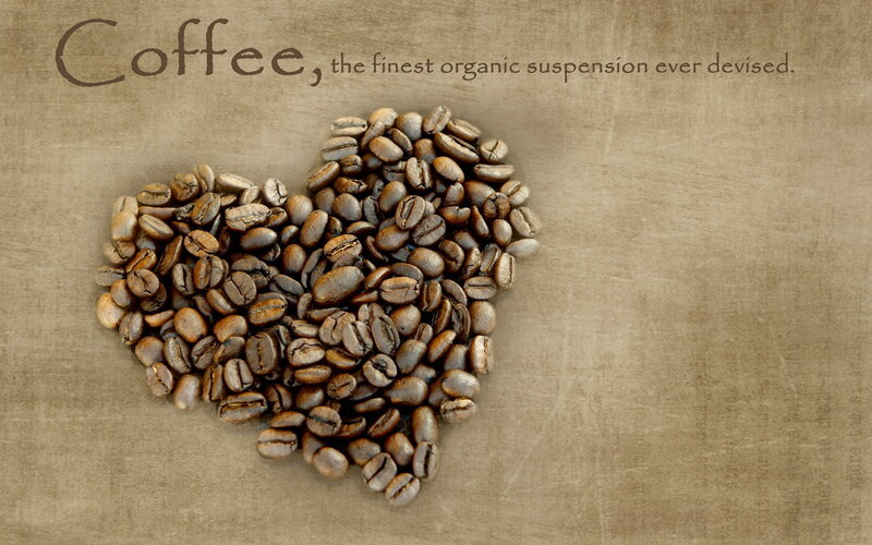 Coffee Beans in Heart Shape — Brown, Calm