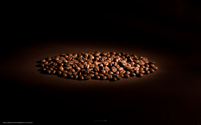 coffee beans in spotlight
