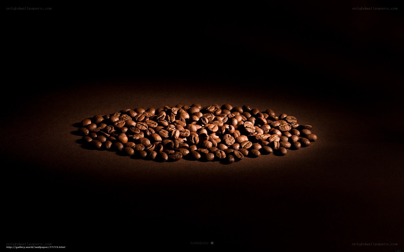 coffee beans in spotlight