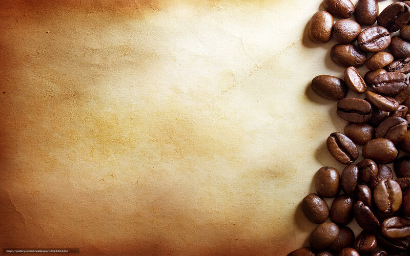 Coffee Beans on Paper — Brown, Calm