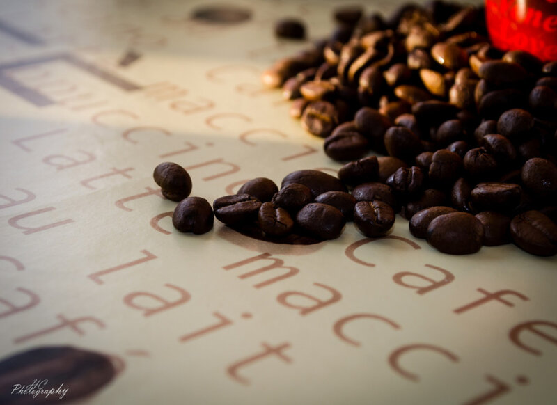 Coffee Beans on Paper — Brown