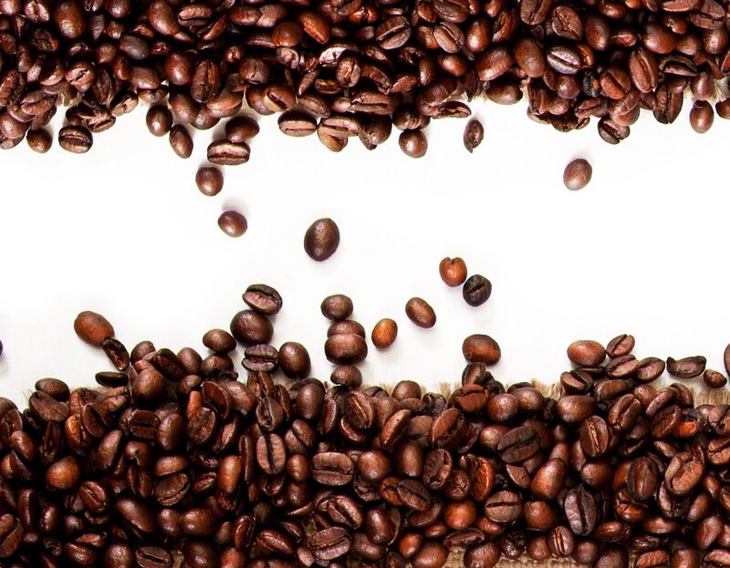 Coffee Beans on White