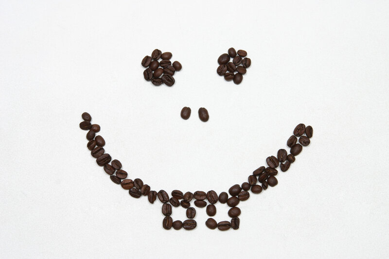 Coffee Beans Smiley Face