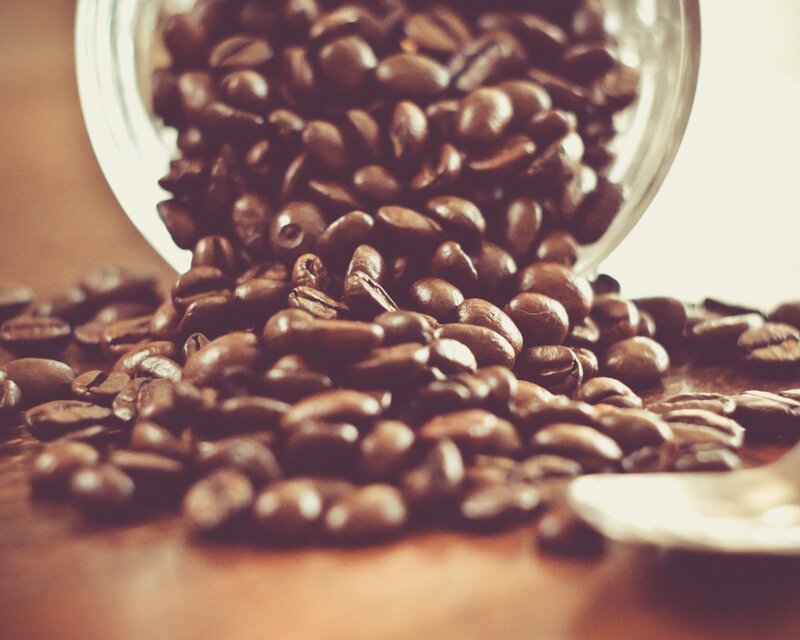 Coffee Beans Spilling — Brown, Calm