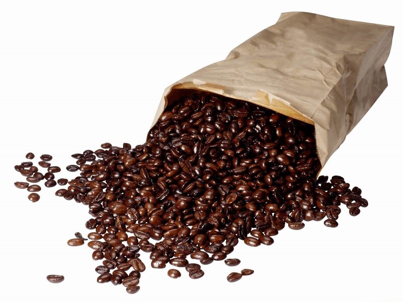 Coffee Beans Spilling — Brown