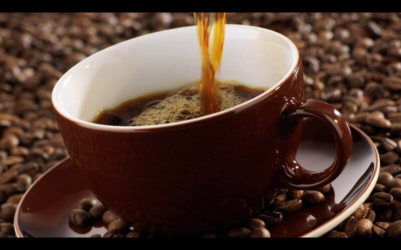 Coffee Being Poured — Brown, Calm, Photograph, Coffee Cup