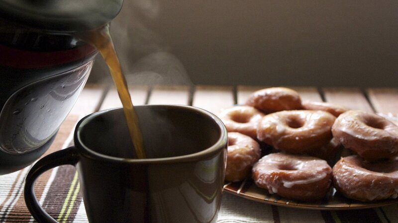 Coffee Being Poured — Brown, Calm