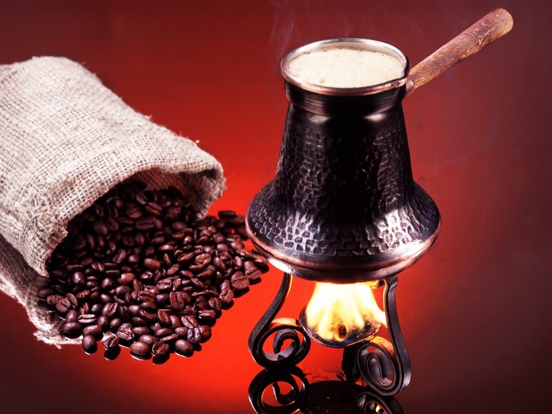 Coffee Brewing Setup — Red