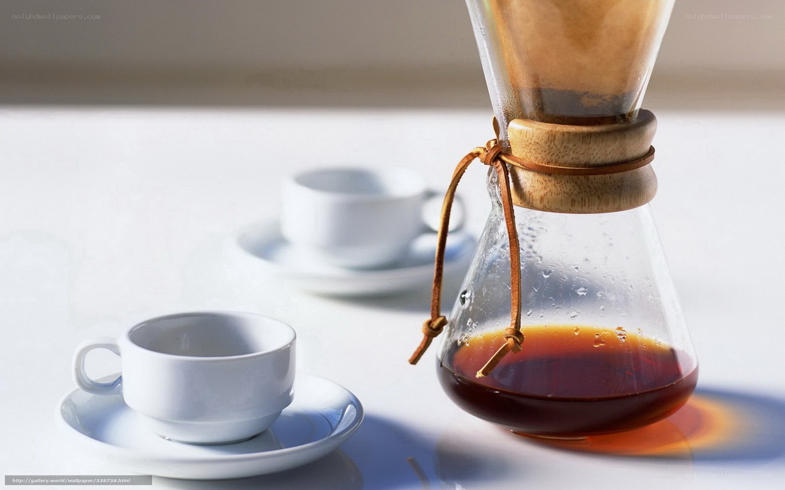 coffee brewing setup