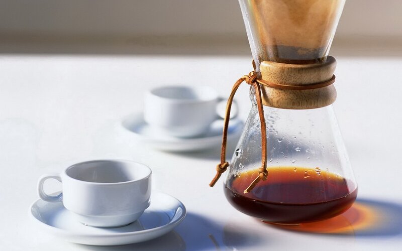 Coffee brewing with Chemex