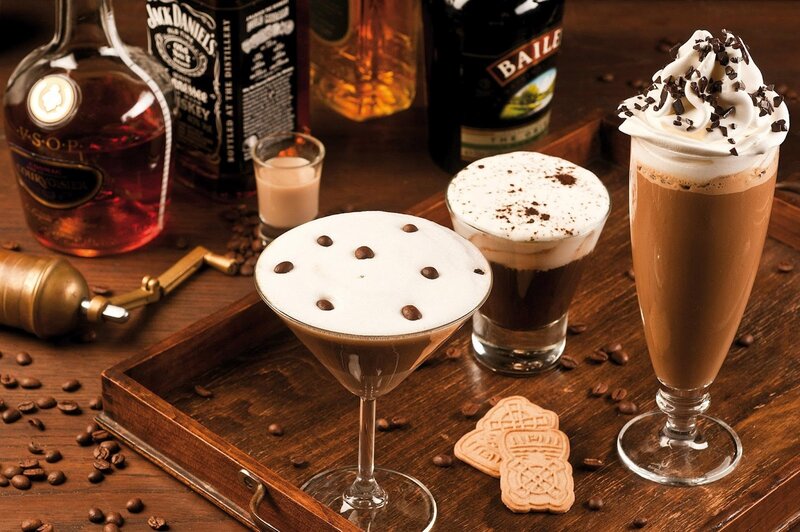 Coffee Cocktails on Tray