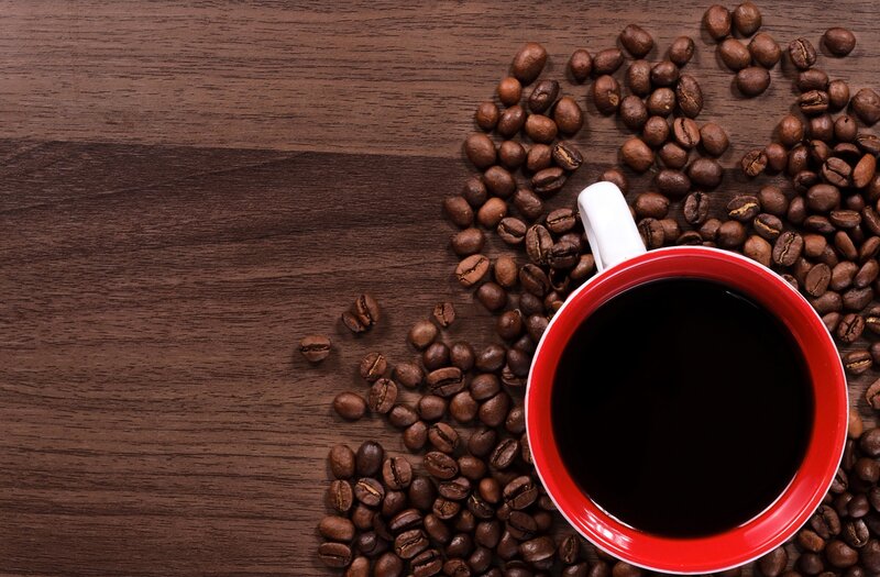 Coffee Cup and Beans — Brown, Calm, Photograph, Coffee Cup