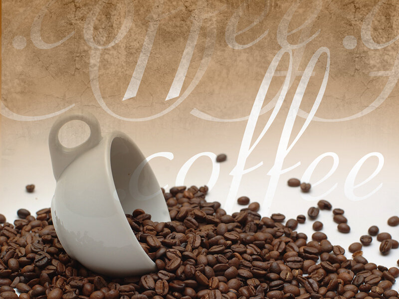 Coffee Cup and Beans — Brown, Calm, Photograph