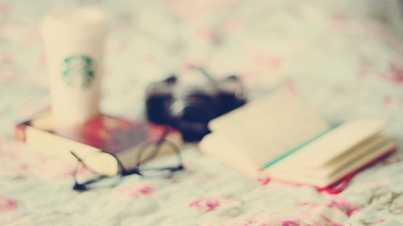 Coffee Cup and Book — White