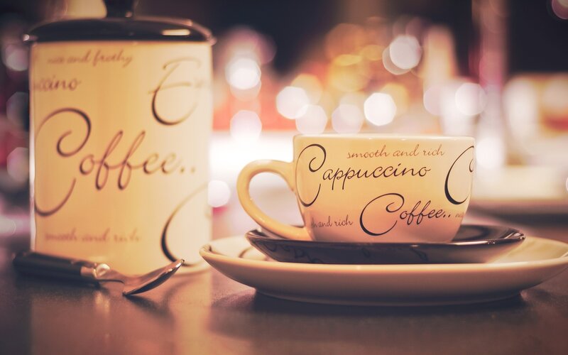 Coffee Cup and Canister